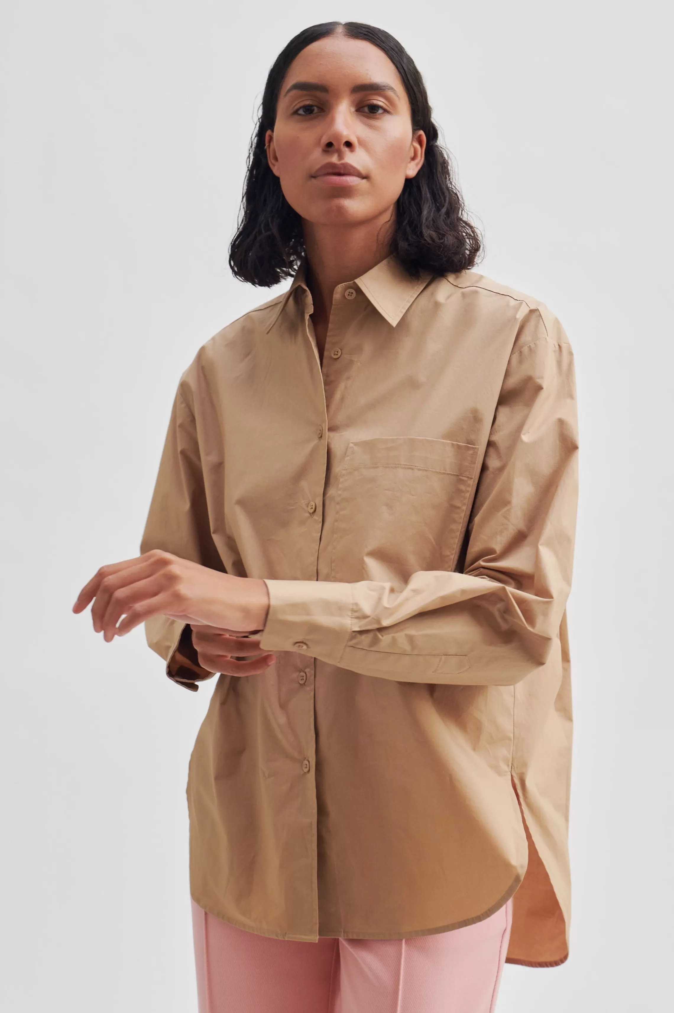 Second Female Hemden Und Blusen<Alulin Classic Shirt New Tobacco Brown