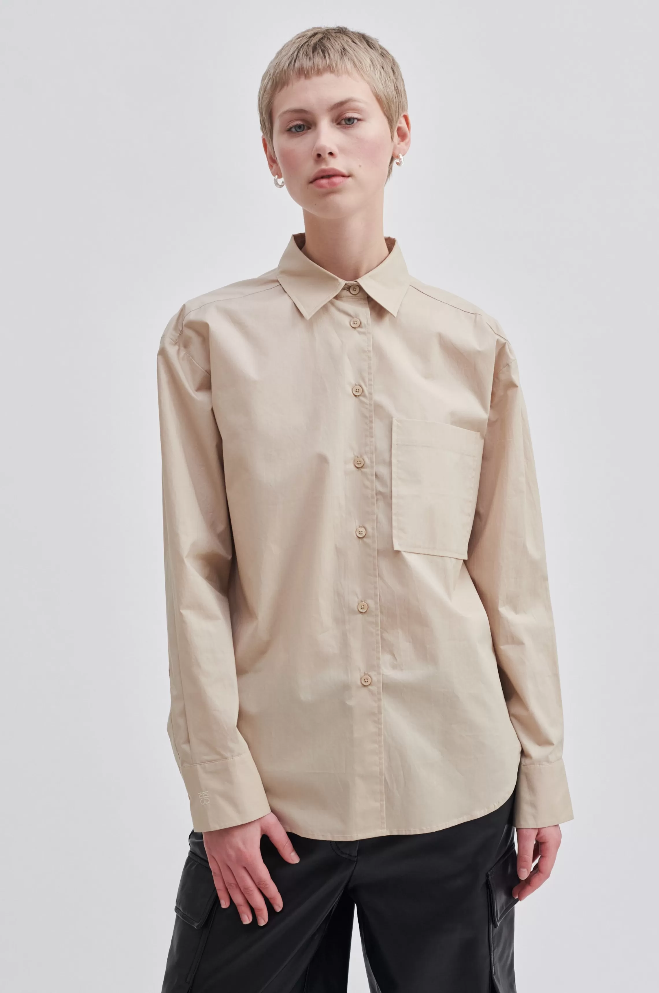 Second Female Hemden Und Blusen<Alulin Classic Shirt Oxford Tan