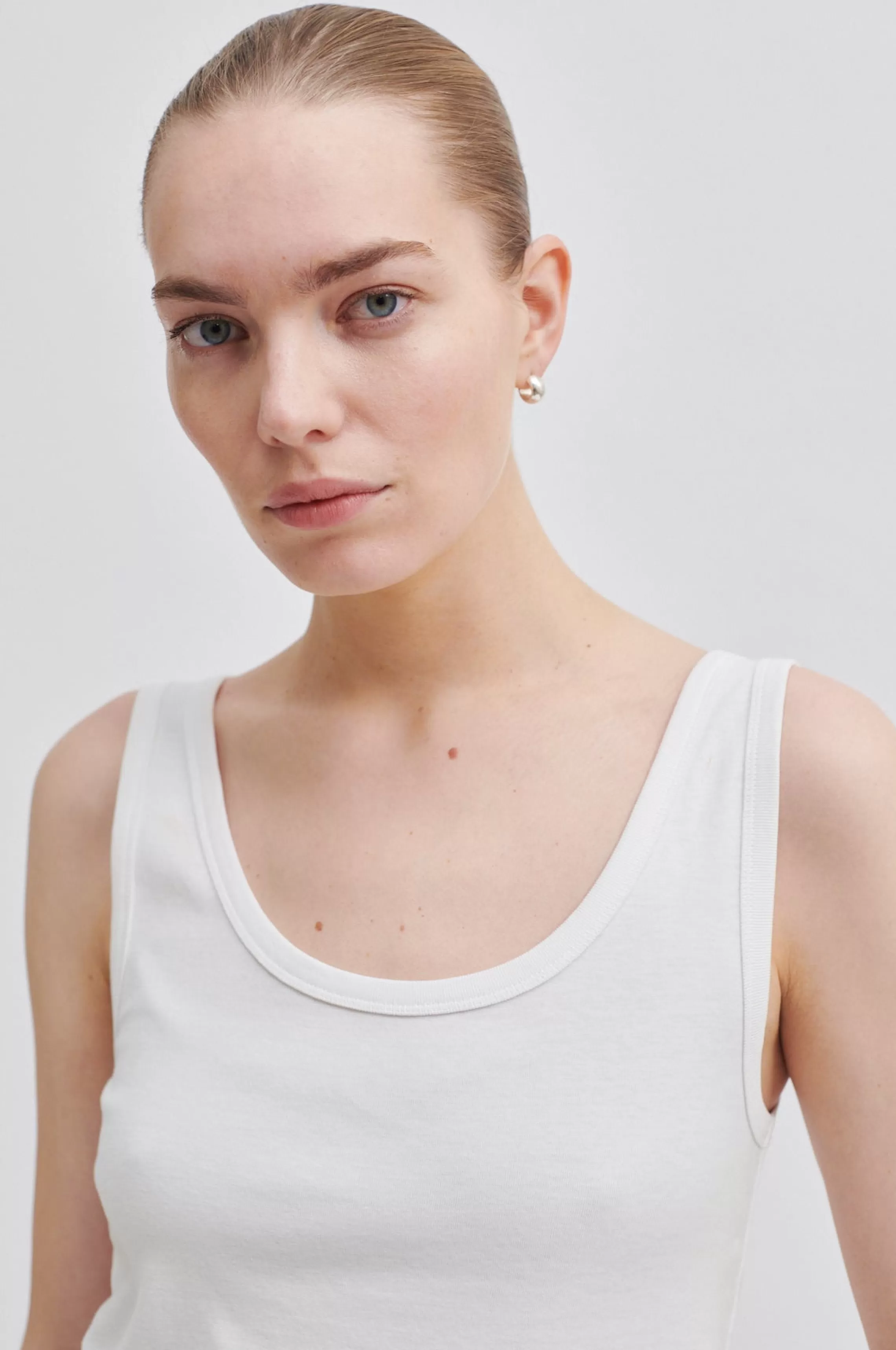 Second Female Tops Und T-Shirts<Ambra Tanktop White