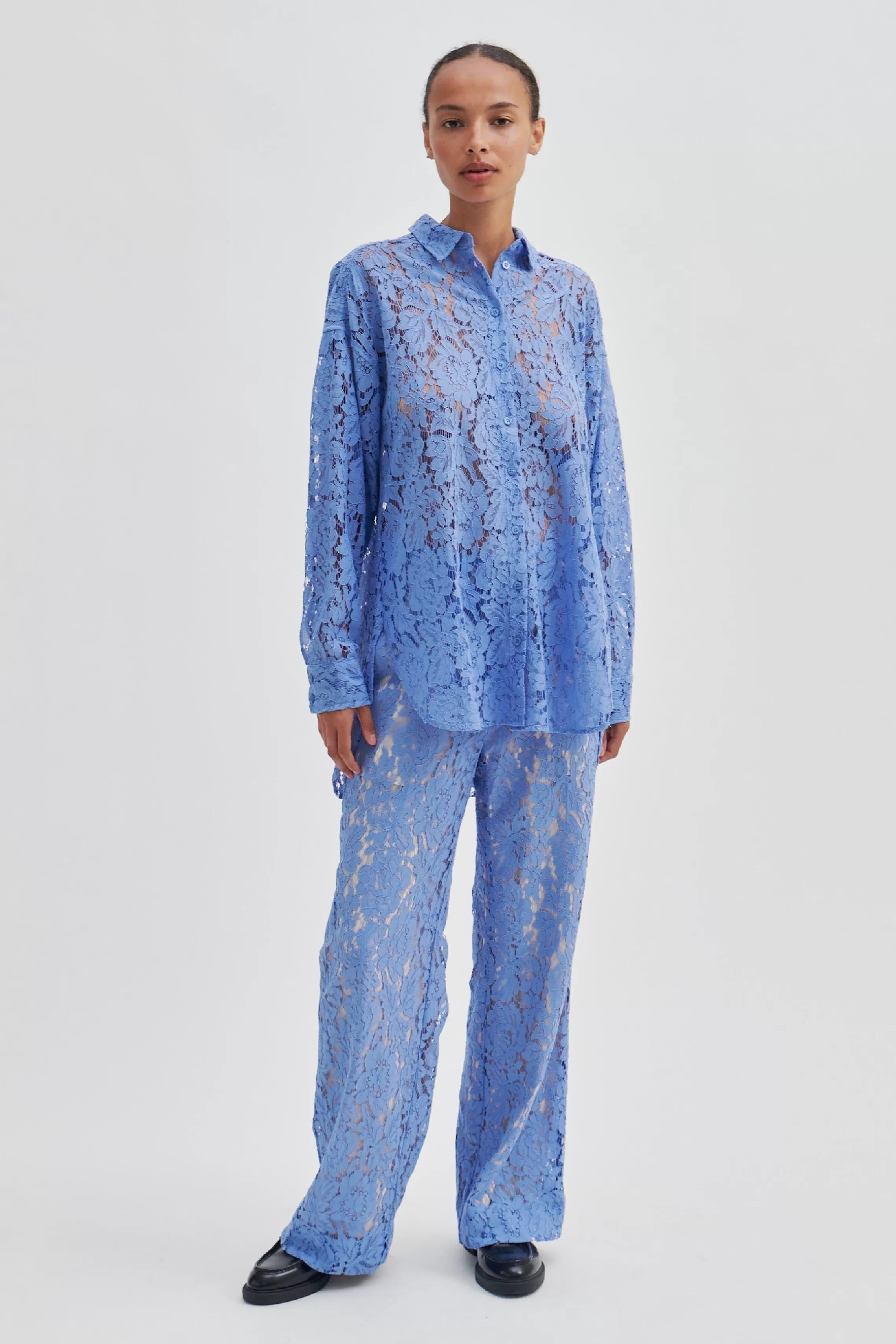 Second Female Hosen Und Jeans<Hally Trousers Cornflower Blue