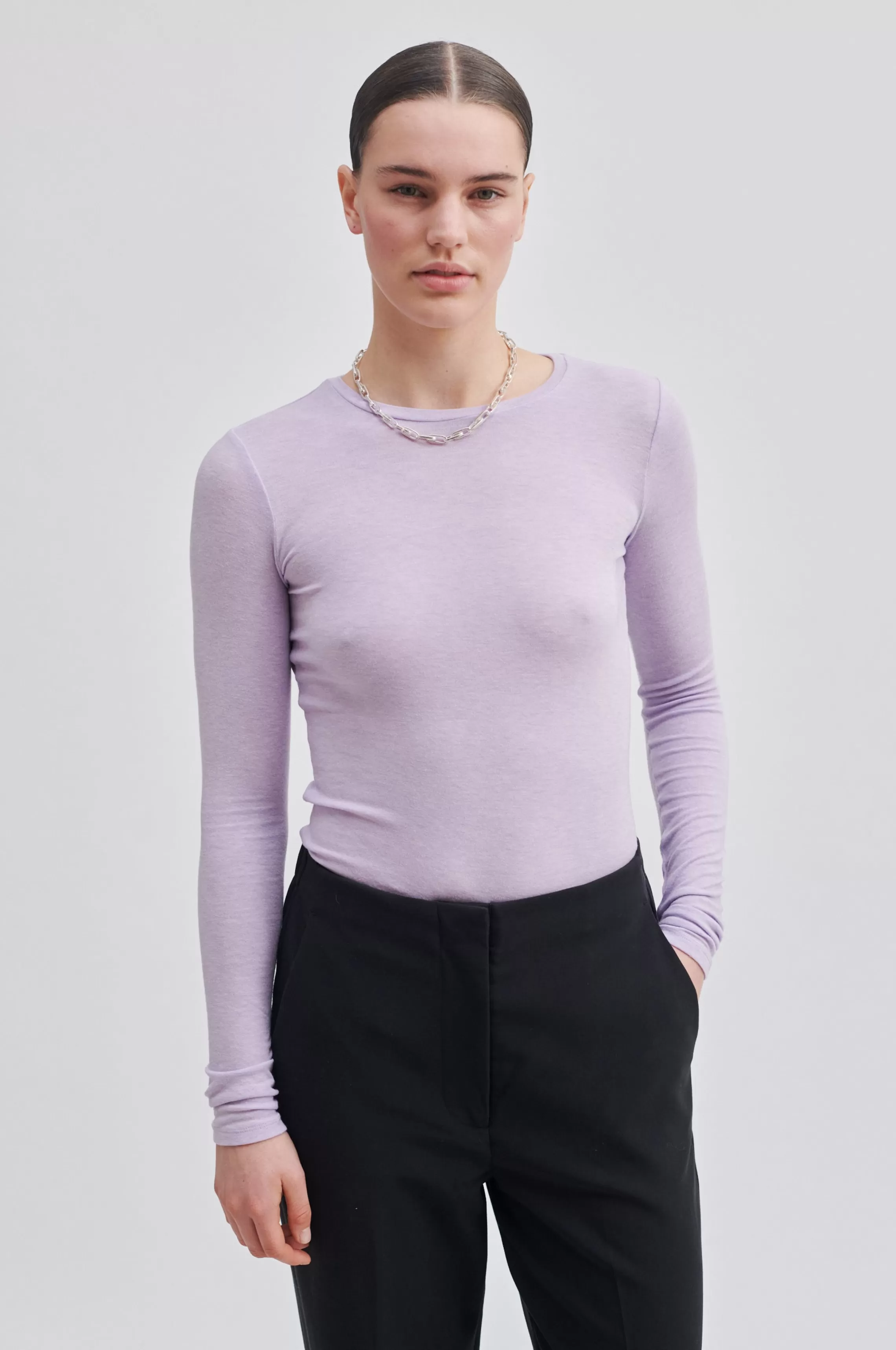 Second Female Tops Und T-Shirts<Matima O-Neck Tee Pastel Lilac