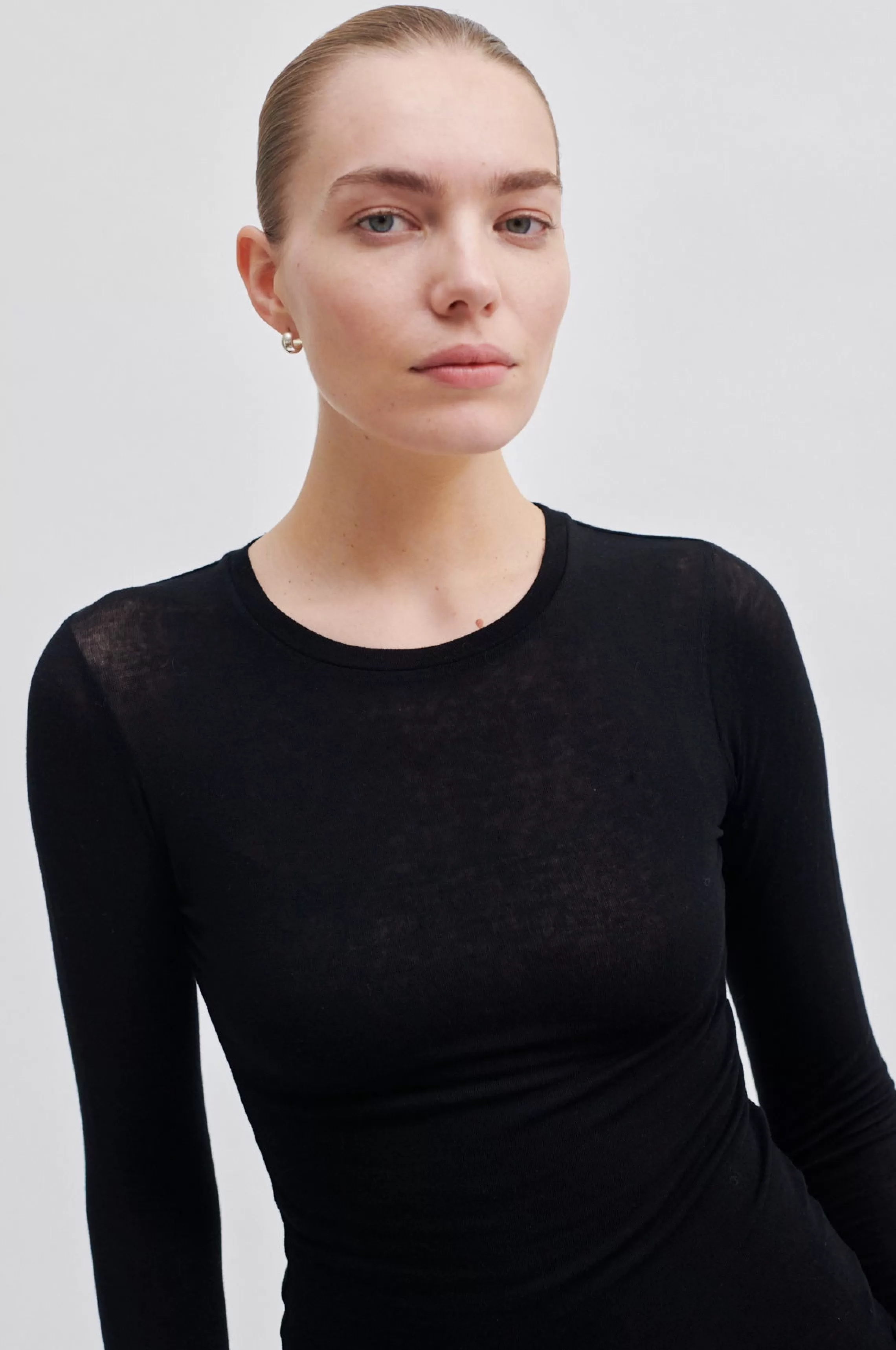 Second Female Tops Und T-Shirts<Matima O-Neck Tee Black