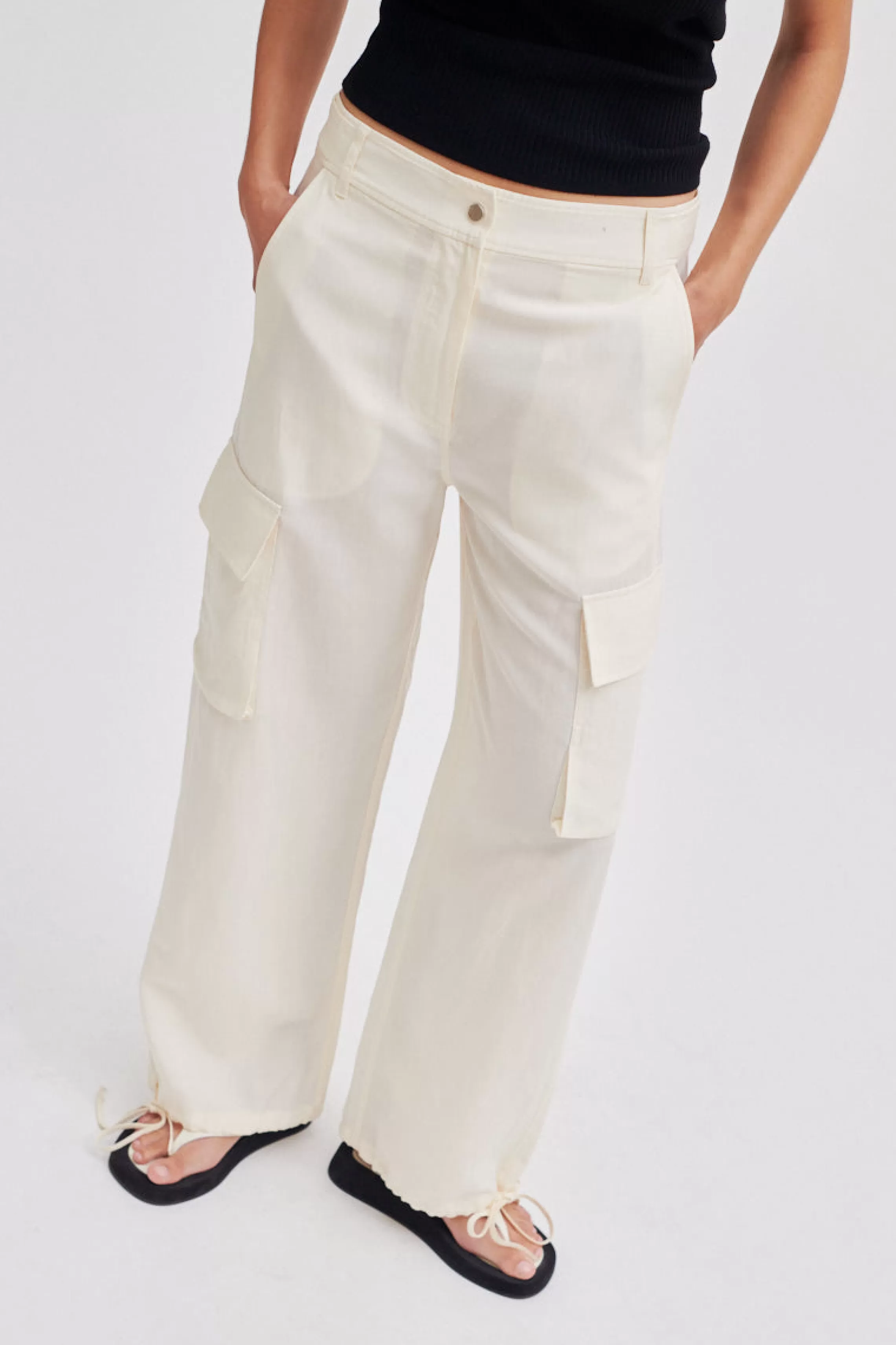 Second Female Hosen Und Jeans<Nukana Track Trousers Antique White