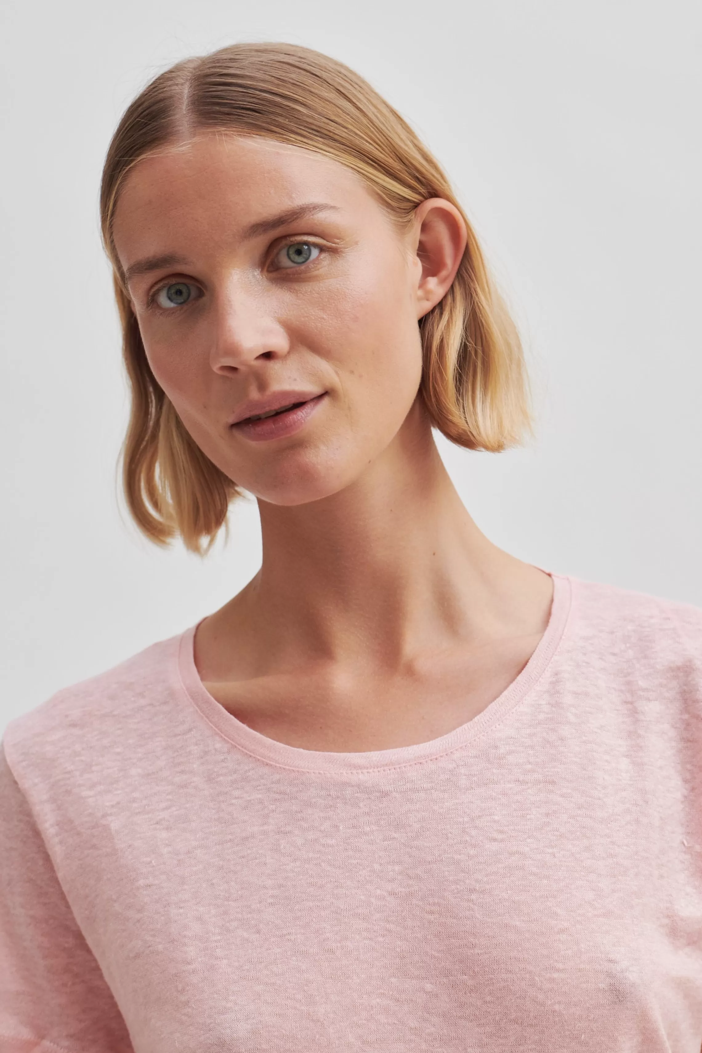 Second Female Tops Und T-Shirts<Peony O-Neck Tee Quartz Pink