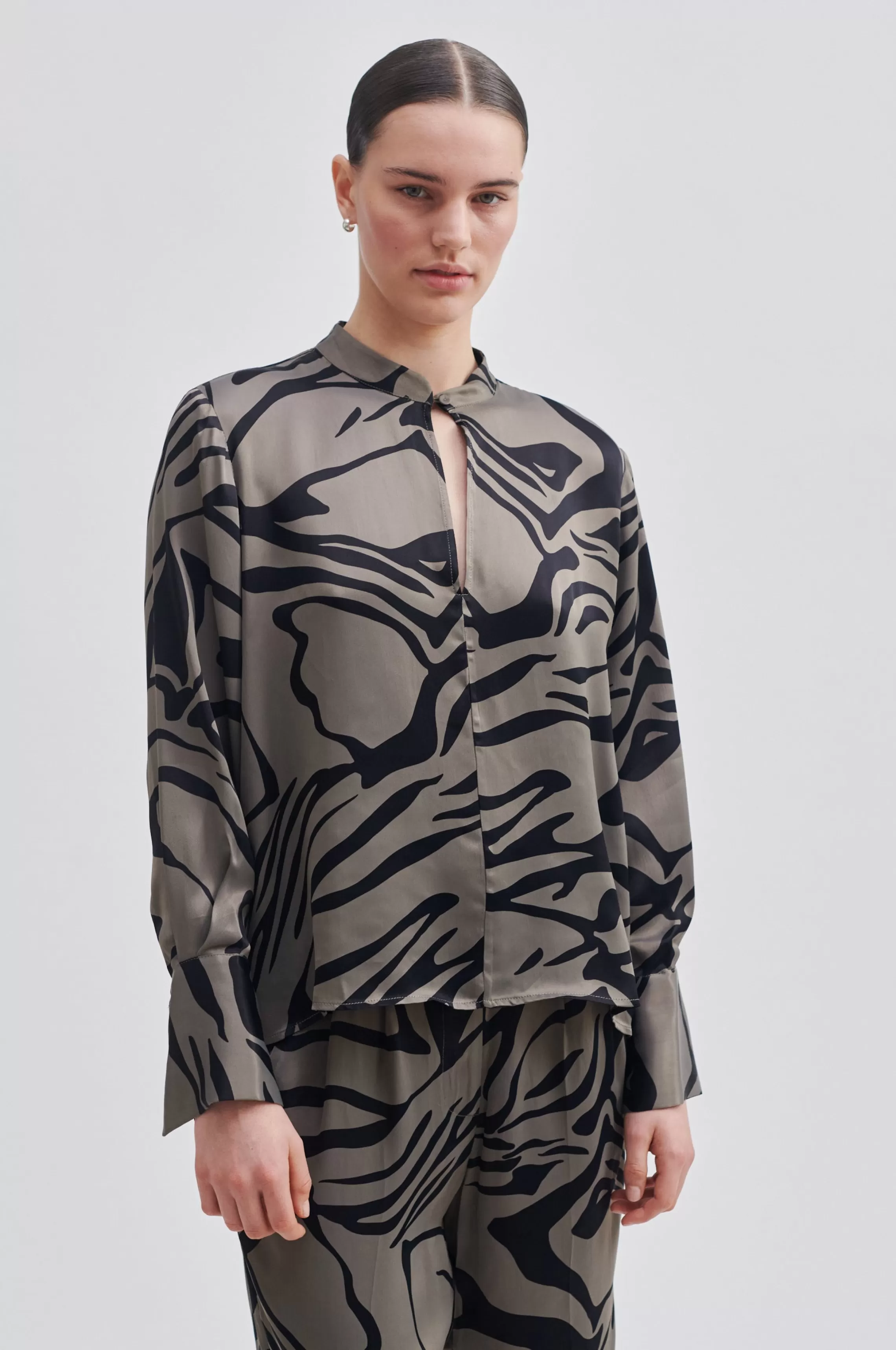 Second Female Hemden Und Blusen<Zebra Blouse